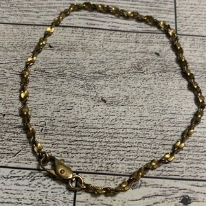 Vintage Gold Tone Twisted Bracelet